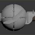 Spherical Spacecraft Design with Metallic Components Lens and Solar Wing Structure for Cosmic Exploration Missions