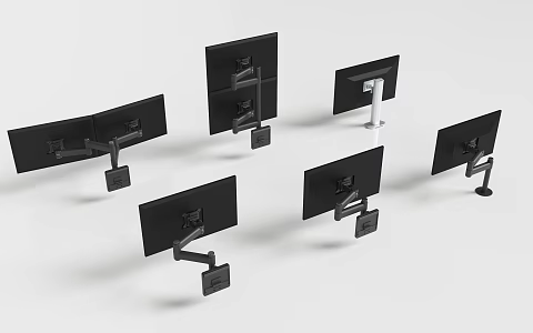 Modern stand monitor stand telescopic adjustment stand 3d model