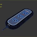 Modern Power Strip With Multiple Outlets Electrical Accessory For Home Office