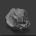 Realistic 3D Rendered Stone With Deep Blue Background And Natural Texture Details 3d model