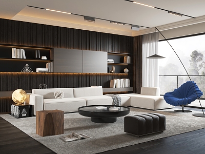 Modern Minotti living room model