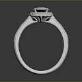 Elegant Blue Gemstone Ring With Diamond Accents And Platinum Band Design