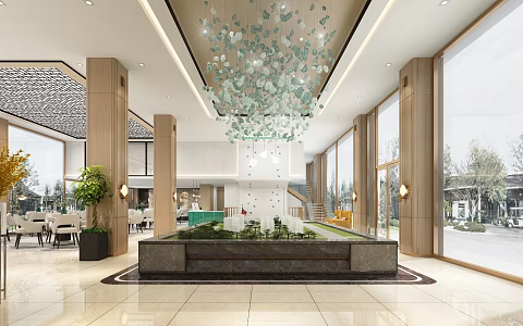 Modern Sales Office Sales Department 3d model