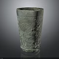 Traditional Handcrafted Decorative Household Bronze Vessel With Intricate Carved Patterns