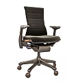 Modern Ergonomic Office Chair With Adjustable Armrests Comfortable Fabric Seat And Swivel Wheels