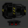laser tower turret turntable sci-fi tower defense game tower defense sci-fi turret game turret game turret 3d model