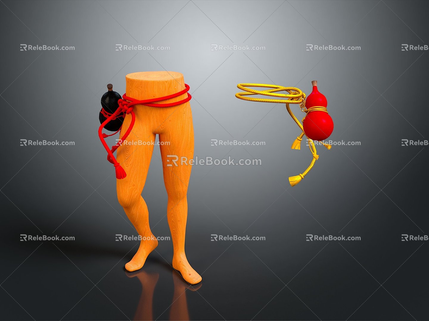 Gourd Wine Gourd Gourd Ornaments Crafts Decorations Ornaments Items 3d model