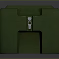 Durable Green Hard Shell Storage Box With Metal Latches For Household Organizing