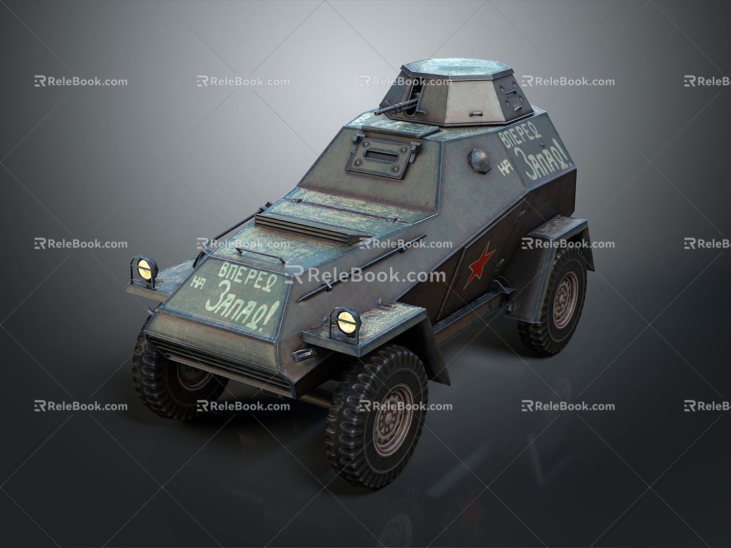 Modern Bulletproof Car Armed Jeep Armed Car Armed Bulletproof Car 3d model