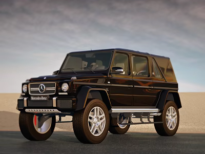 Black Mercedes G Class Off Road SUV With Bold Design And Alloy Wheels 3d model
