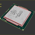 integrated circuit board circuit board integrated circuit integrated circuit block 3d model