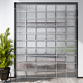 Modern glass brick glass brick partition screen combination 3d model