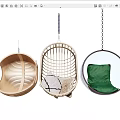 Stylish Hanging Leisure Chairs with Different Rattan Designs and Comfortable Styles