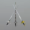 European Sword Knight Sword 3d model
