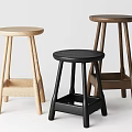Modern Minimalist Bar Stools In Light Wood Black And Dark Wood Designs
