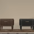 Luxury Fluted Wooden Nightstands In Two Classic Colors For Modern Elegant Bedroom Storage Furniture