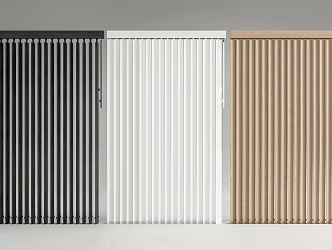 Modern Venetian Blinds Wooden Dream Curtain Vertical Curtain 3d model