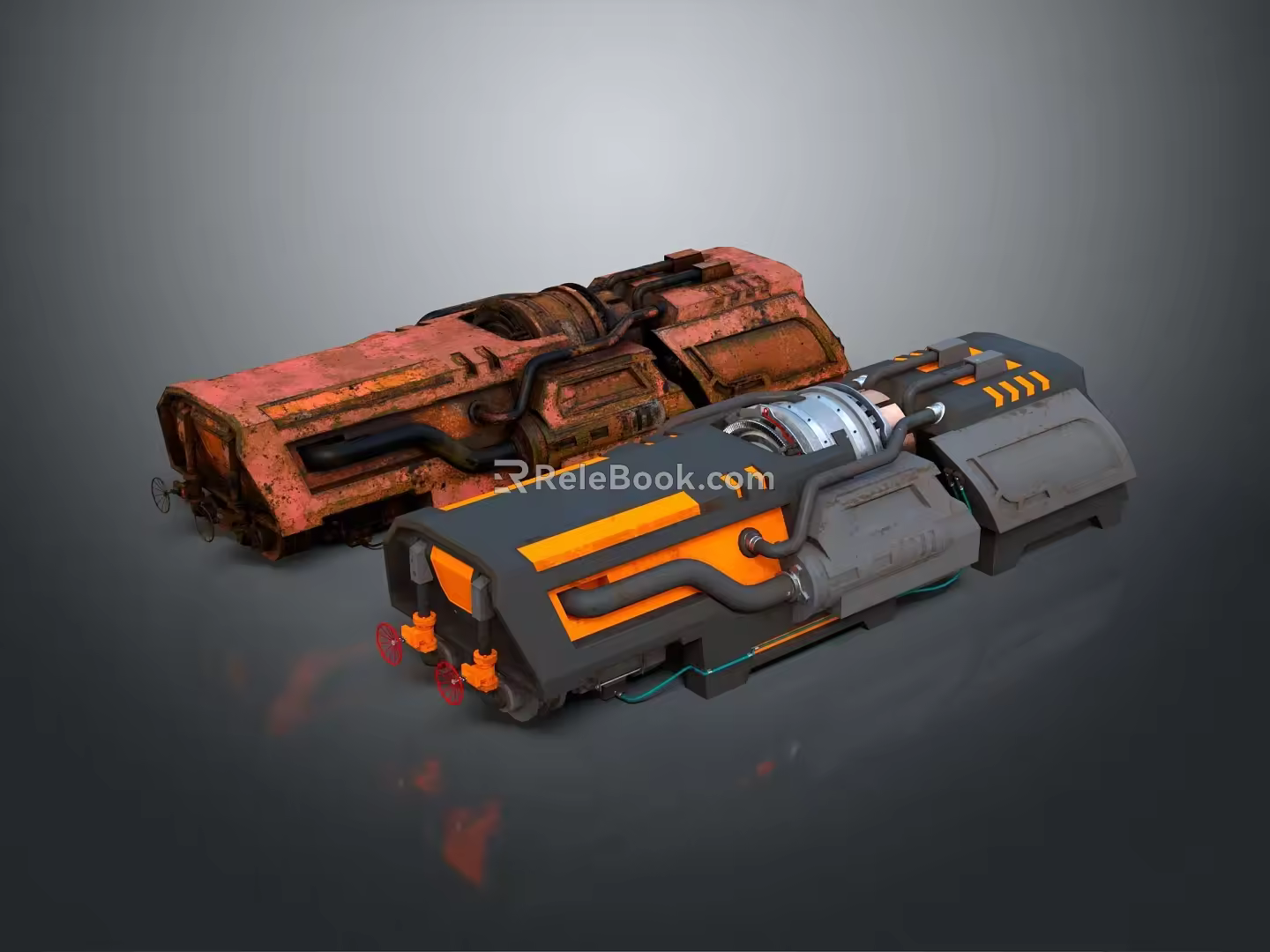 Modern machinery and equipment, mechanical processing, mechanical tools, processing tools 3d model