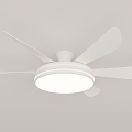 Simple fan chandelier 3d model