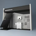 Smart Home Solar Energy Solution Exhibition Stand With Solar Panels And Inverters