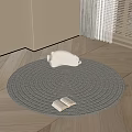 Round carpet 3d model