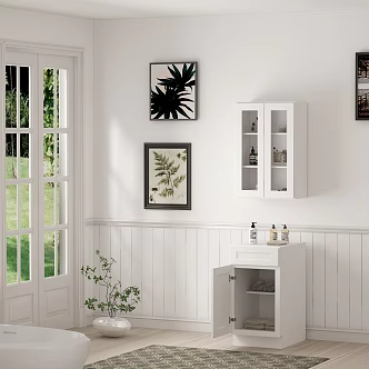 Modern bathroom cabinet 3d model