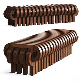 Tolga Sencer Tamga Bench 3d model