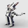 LEGO Toy Blocks Fighting Robot Gundam Mech Warrior Transformers 3d model