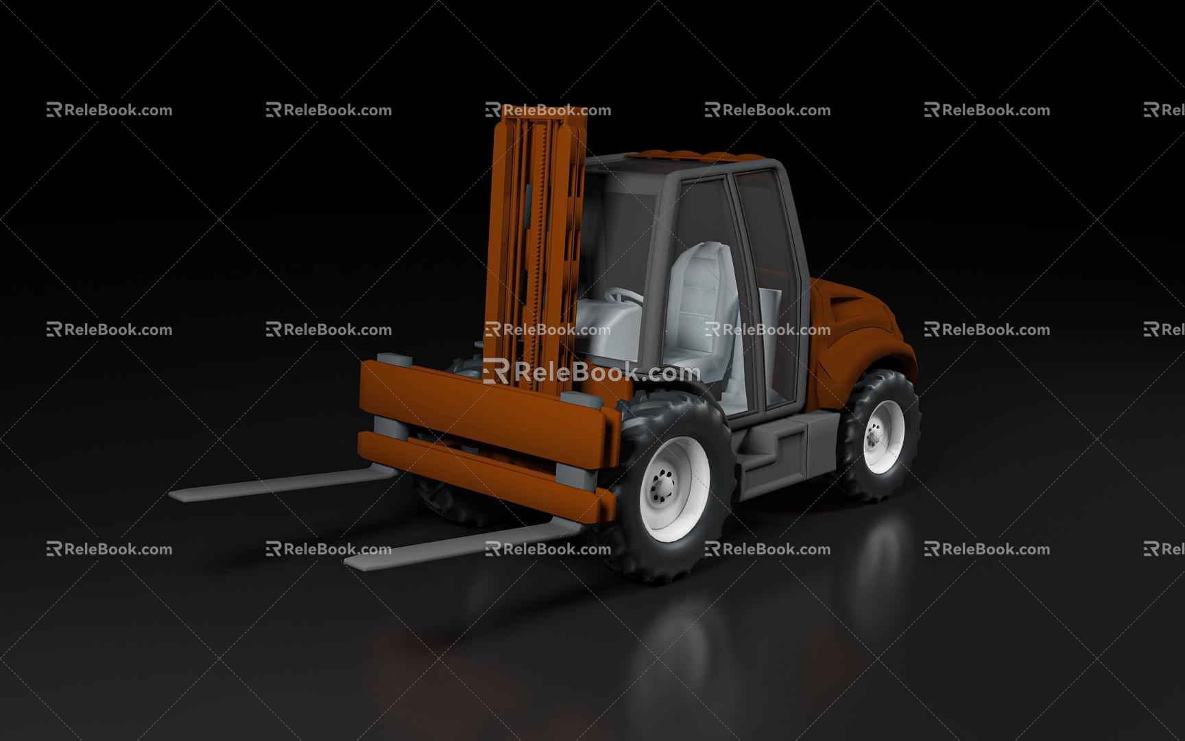 Forklift tool truck loading truck unloading factory motor vehicle function vehicle port freight logistics transportation factory 3d model