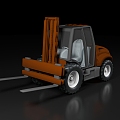 Forklift tool truck loading truck unloading factory motor vehicle function vehicle port freight logistics transportation factory 3d model