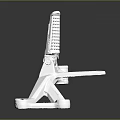 Precision Engineered Metal Mechanical Part With Support Bracket Textured Grip And Connecting Holes