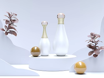 Modern cosmetics high-end cosmetics prototype enterprise commercial 3d model