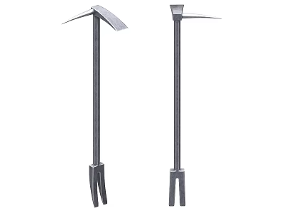 Durable Metal Hardware Tools With Long Handle And Fork Design For Garden Use 3d model