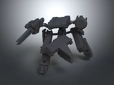 Mechanical Robot Character With Intricate Mechanical Arms Legs And 3D Model Design 3d model