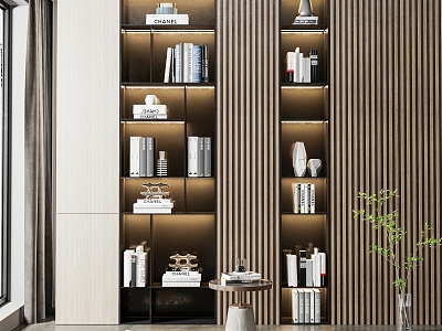 Modern Bookcase Decorative Cabinet model