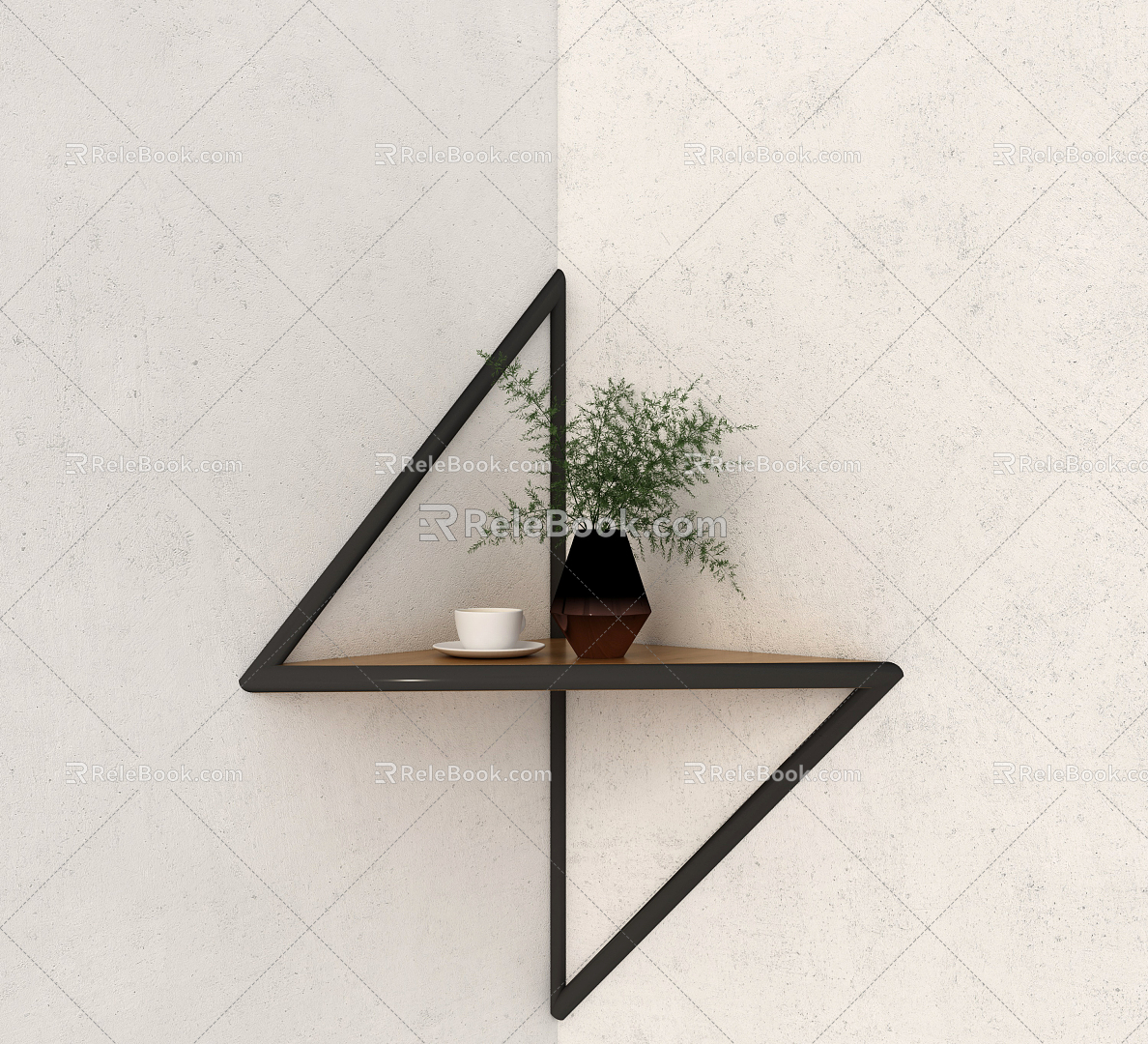 Modern Wall Shelf Wall Decorations Shelf 3d model