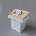 Modern Classroom Setup With Confucius Institute Lecture Podium And Educational Design