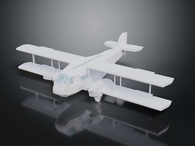 Modern Aircraft Glider Vintage Aircraft World War II Old Aircraft Fighter 3d model