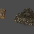 Natural Stone And Wood Materials With Textured Surfaces And Natural Patterns