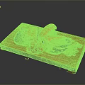 Bamboo Cutting Board With Sushi Green Leaves Pink Ginger And Garnish For Home Kitchen Serving