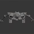 Silver Mechanical Metal Robot Design With Head Body Limbs And Joints