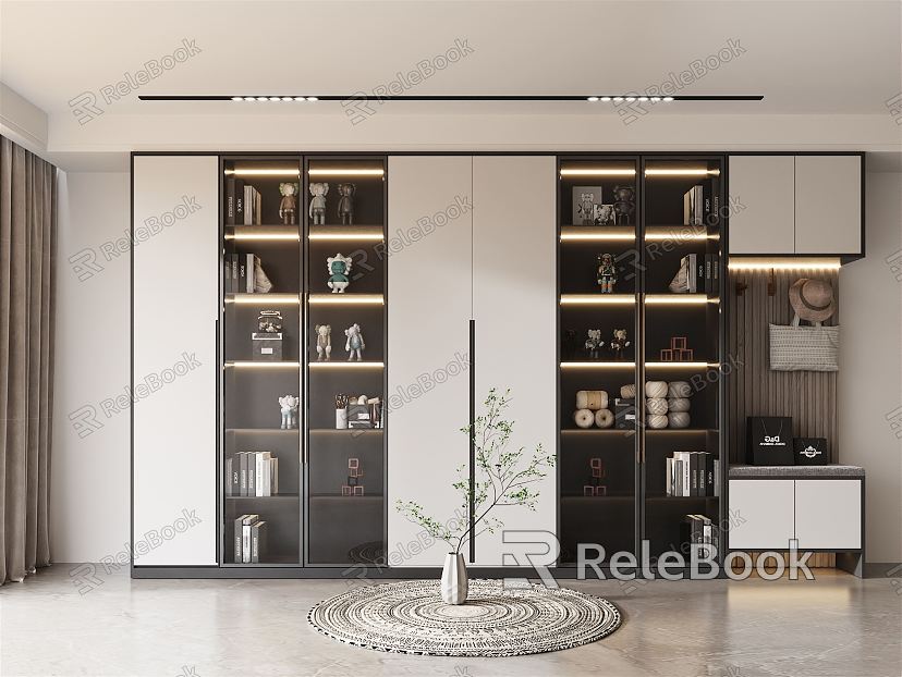 Modern wine cabinet model