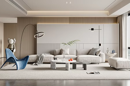 modern living room home living room 3d model