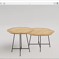 Modern Coffee Table Log Coffee Table 3d model
