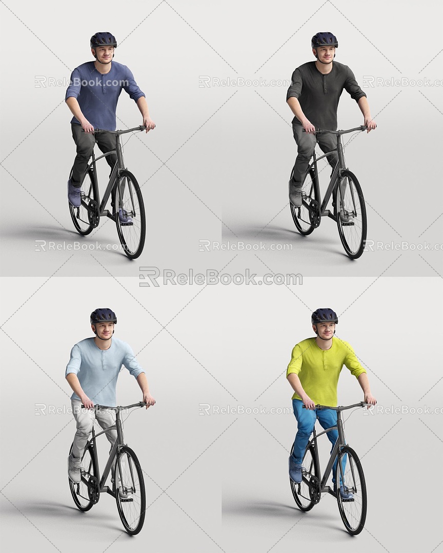 Cycling Man Characters Foreign Men Sports Men Cyclists 3d model