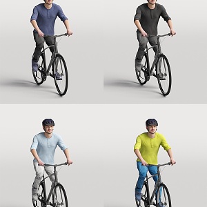 Cycling Man Characters Foreign Men Sports Men Cyclists 3d model