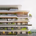 Local perspective of the fourth generation residence 3d model