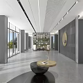 Modern Reception Area Office Reception Area 3d model