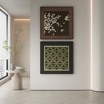 modern decorative painting 3d model