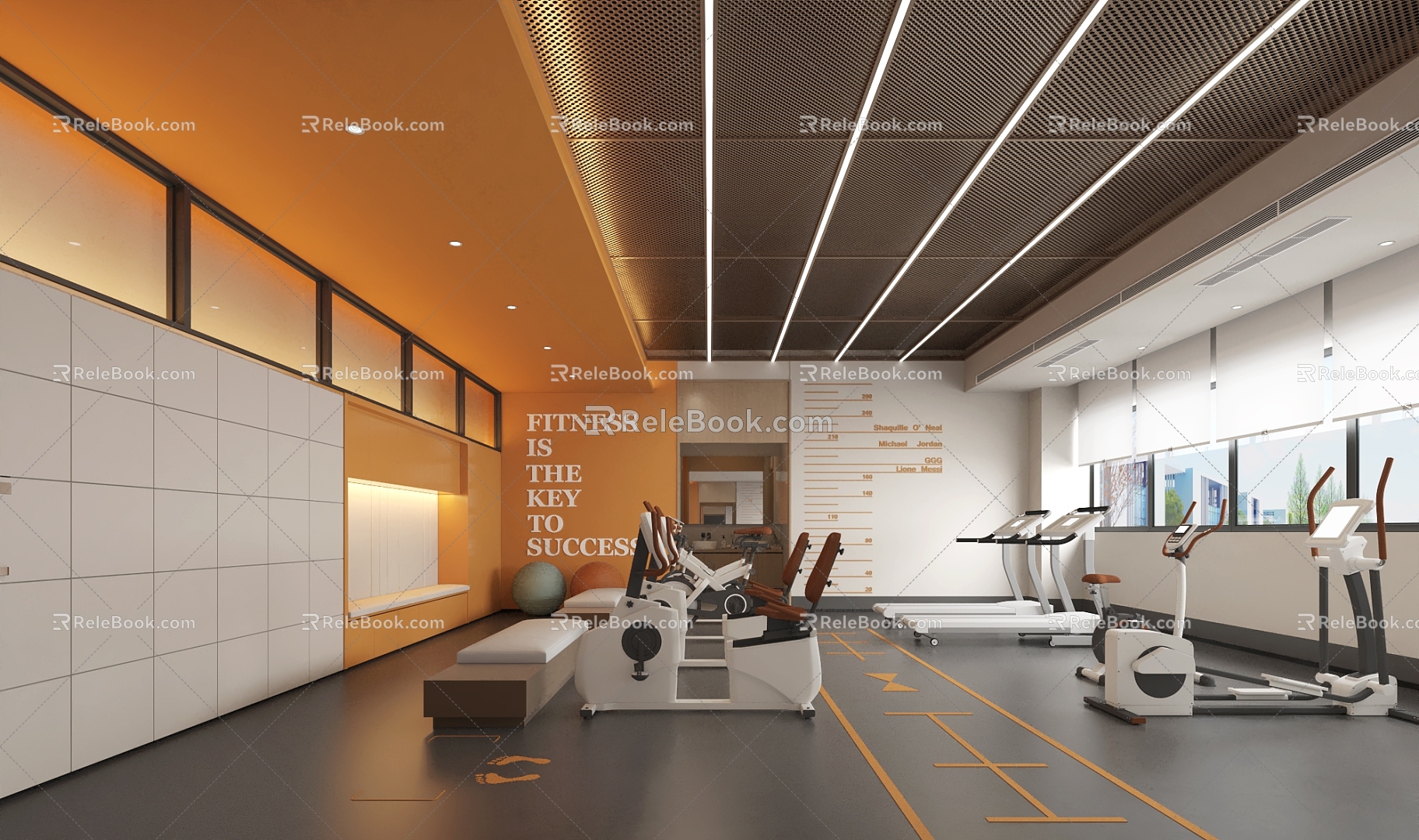 Modern Gym 3d model